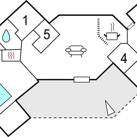 בית נופש Five-bedroom Holiday In *